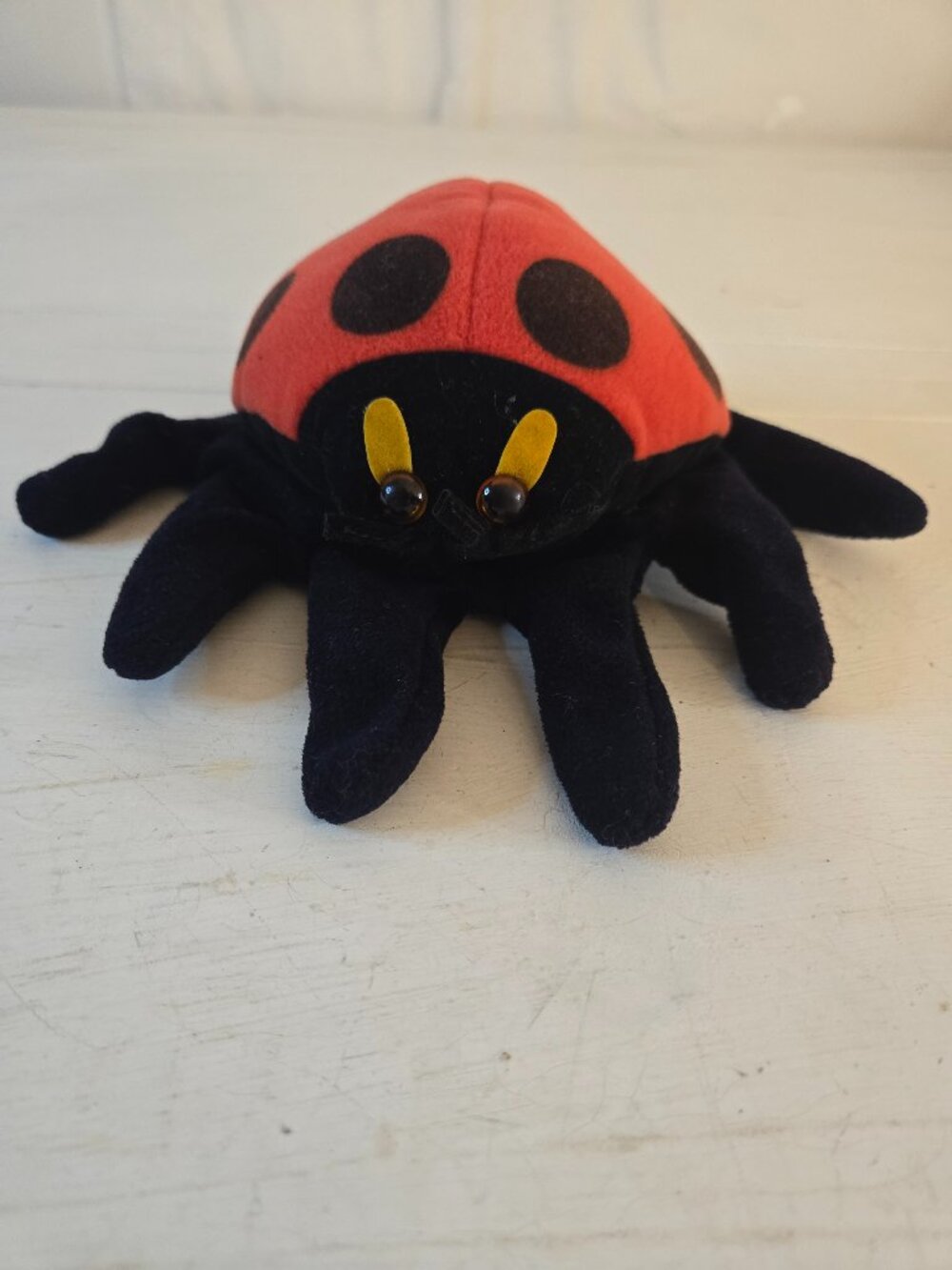 Folkmanis Ladybug Hand Puppet Glove Folktails Pretend Play Plush Toy Red Black